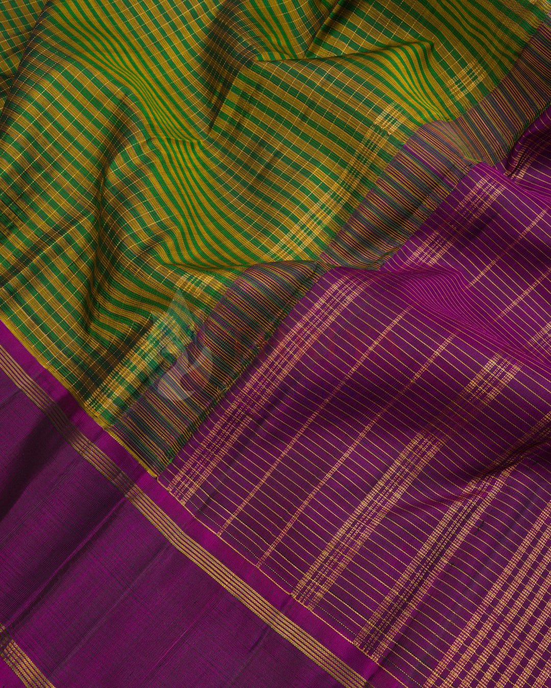 Green Kanchipuram Silk Saree - TSPQ200715