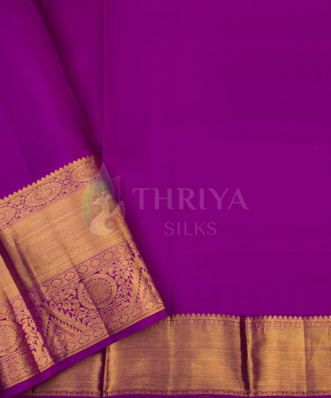 Sandal And Violet Kanchipuram Silk Saree - TSW1106 - View 5