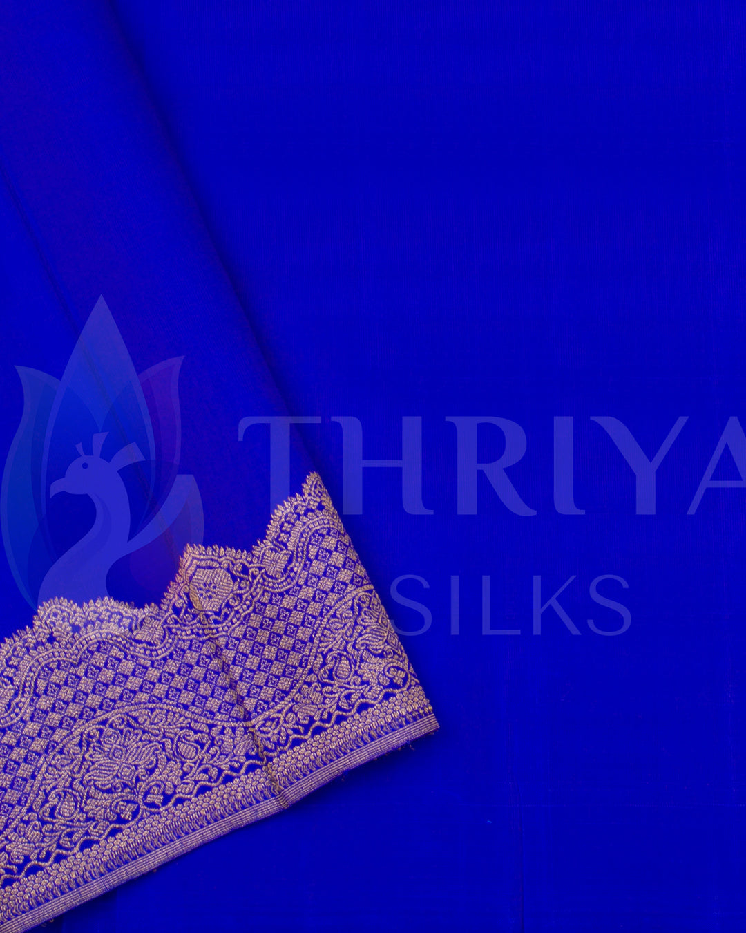 Royal Blue Kanchipuram Silk Saree - TSW0912 - View 5