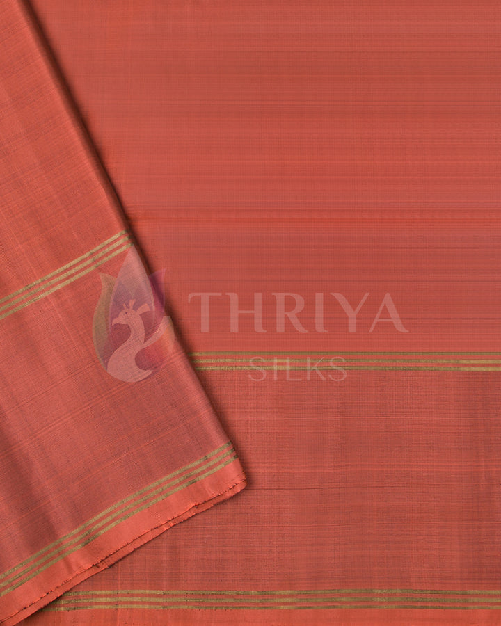 Maroon And Coral Soft Silk Saree - TSW260707 -View 5