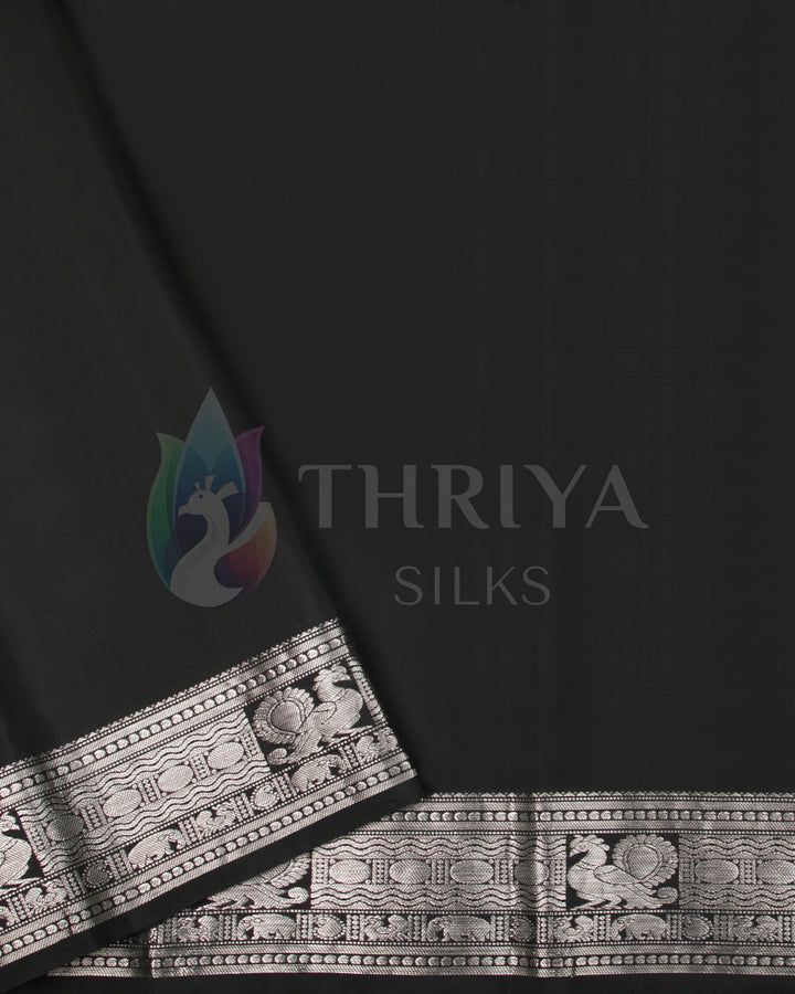 Black Soft Silk Saree - TSW260703 - View 5