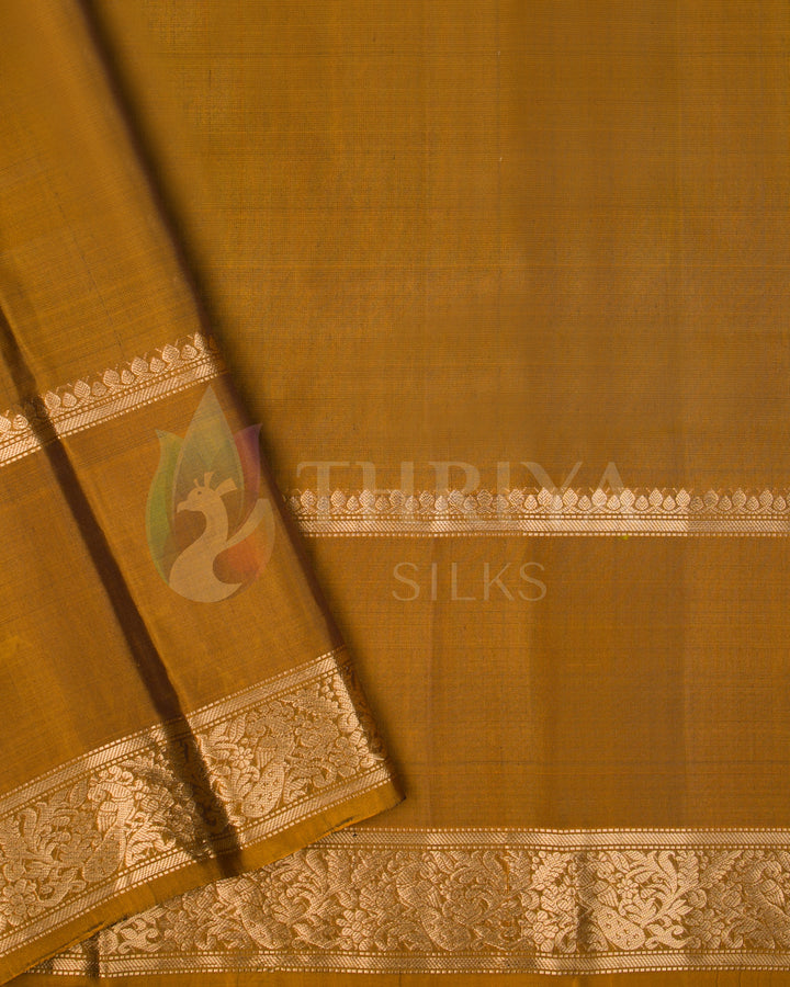 Violet And Mustard Soft Silk Saree - TSW120911