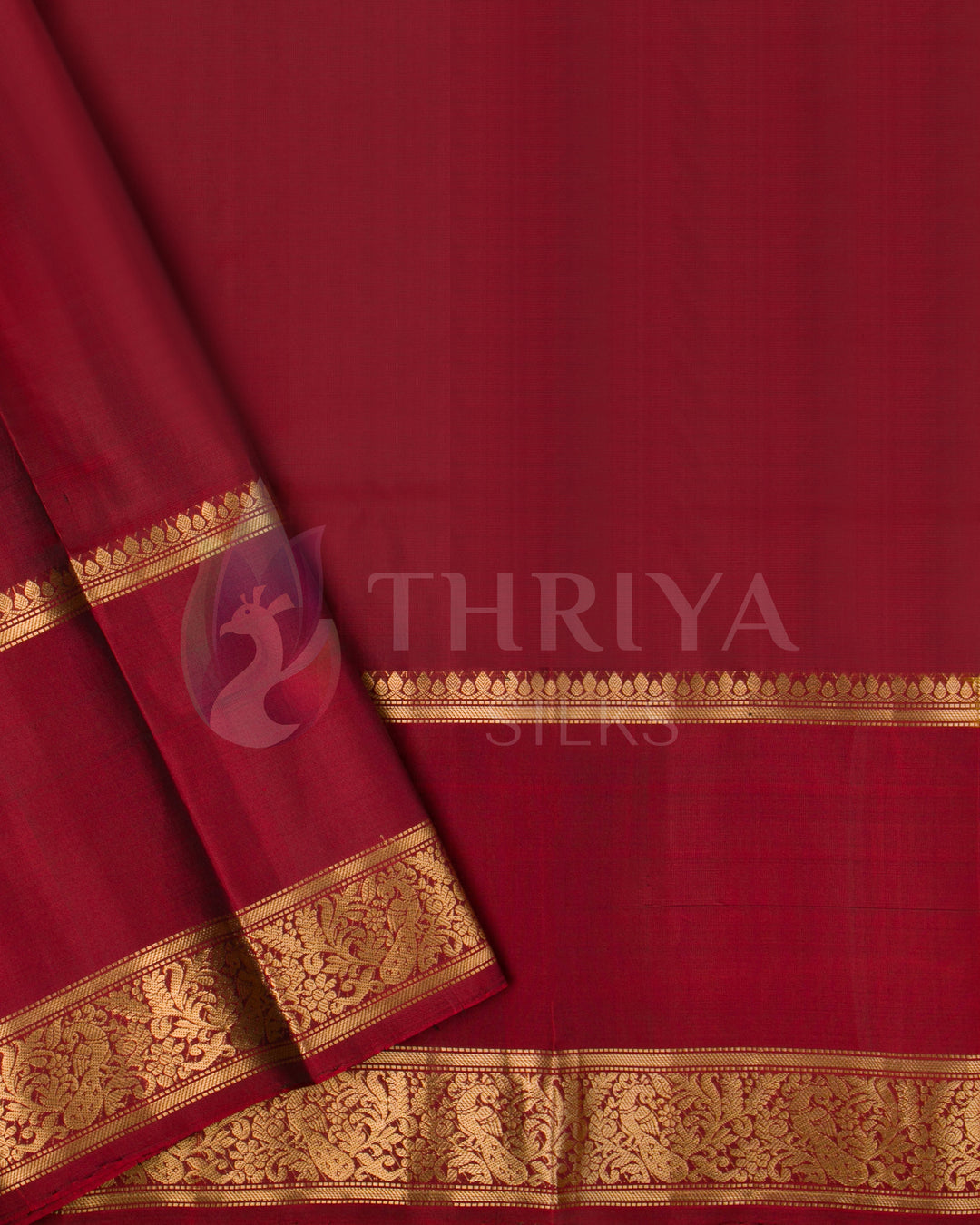 Golden And Maroon Soft Silk Saree - TSW190902