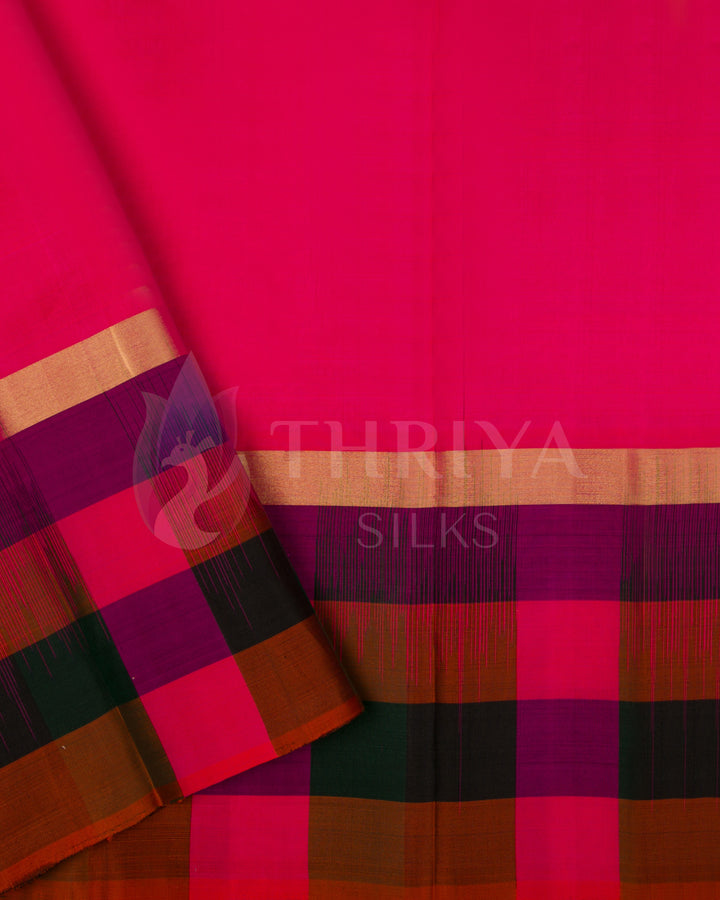 Salmon Pink Soft Silk Saree - TSW300705