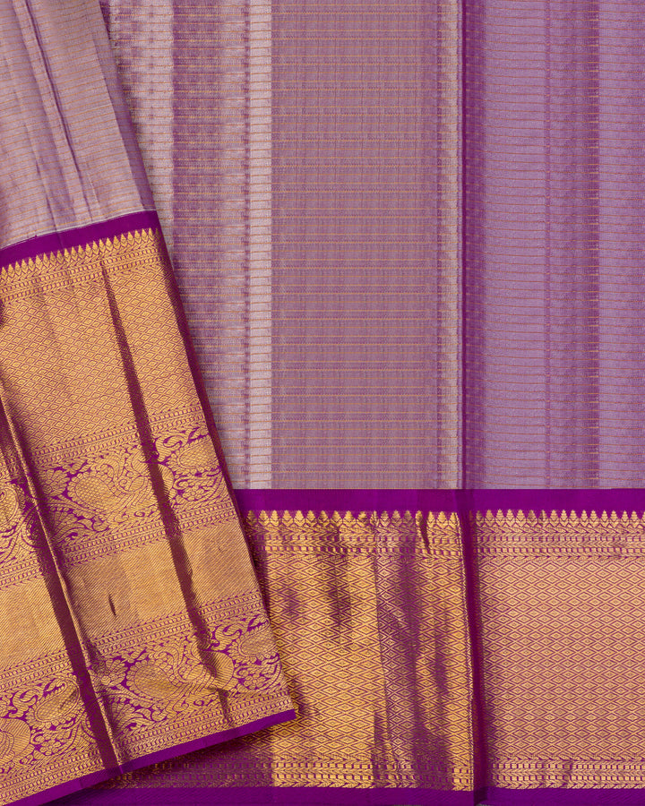 Half White Tissue Kanchipuram Silk Saree - TSW1326