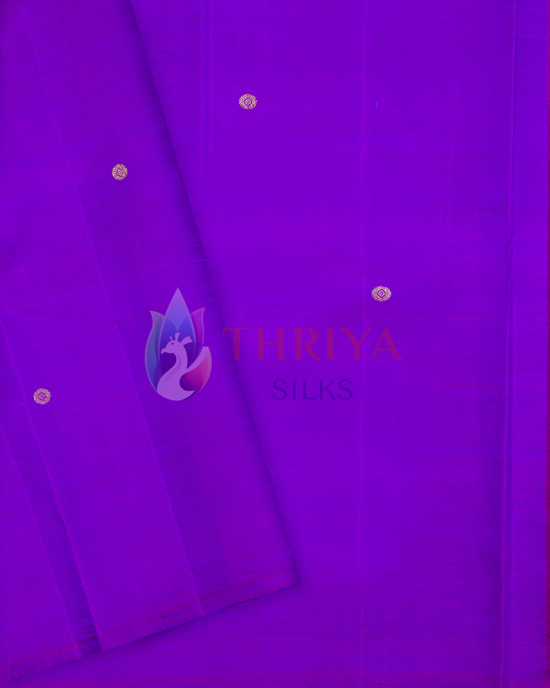 Purple Kanchipuram Silk Saree & 3G - TSPQ190704