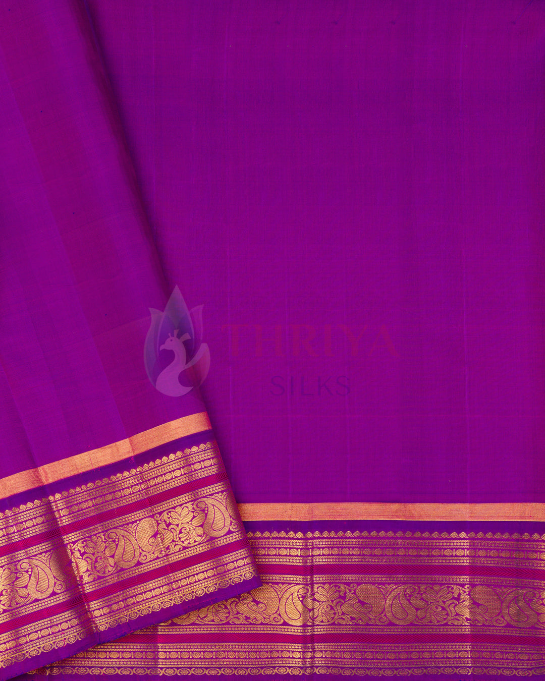 Parrot Green Kanchipuram Silk Saree - TSPQ120504