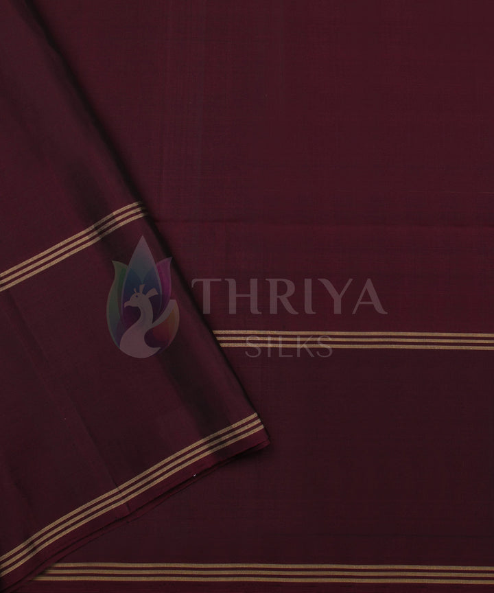 Brown And Maroon Soft Silk Saree - TS3L070503