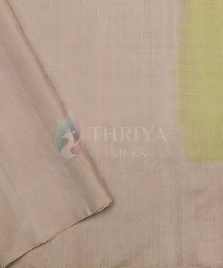 Light Green And Sandal Soft Silk Saree - TSNB060502