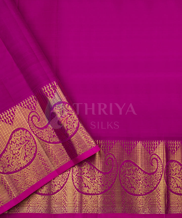 Green And Magenta Kanchipuram Silk Saree - TSWA1807