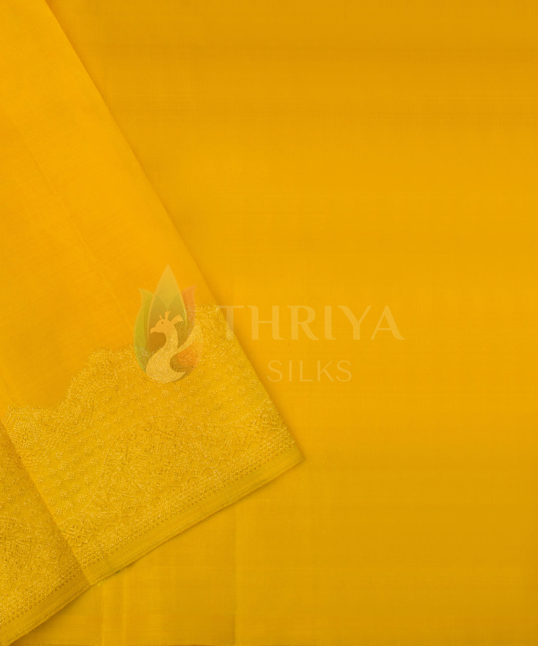 Golden Yellow Kanchipuram Silk Saree - TSW0908