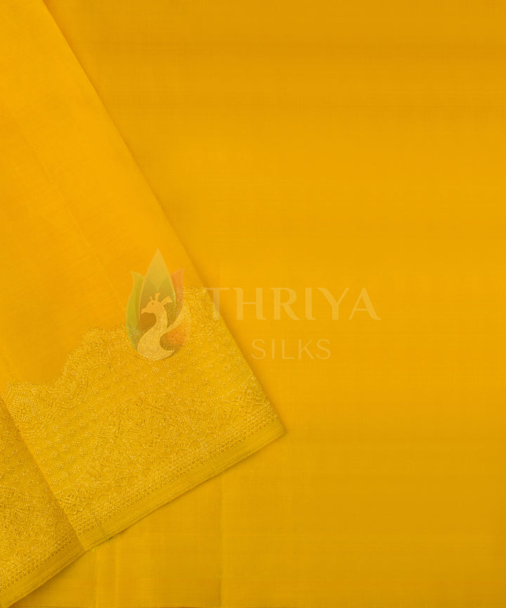 Golden Yellow Kanchipuram Silk Saree - TSW0908