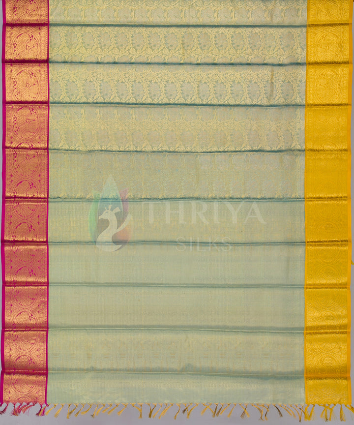 Green Kanjivaram Pure Handloom Silk Dupatta Online