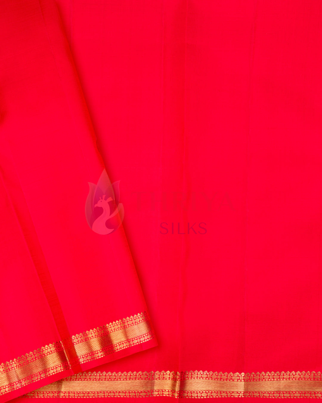 Red Kanchipuram Silk Saree & 3G Zari - TSPQ11082(633)