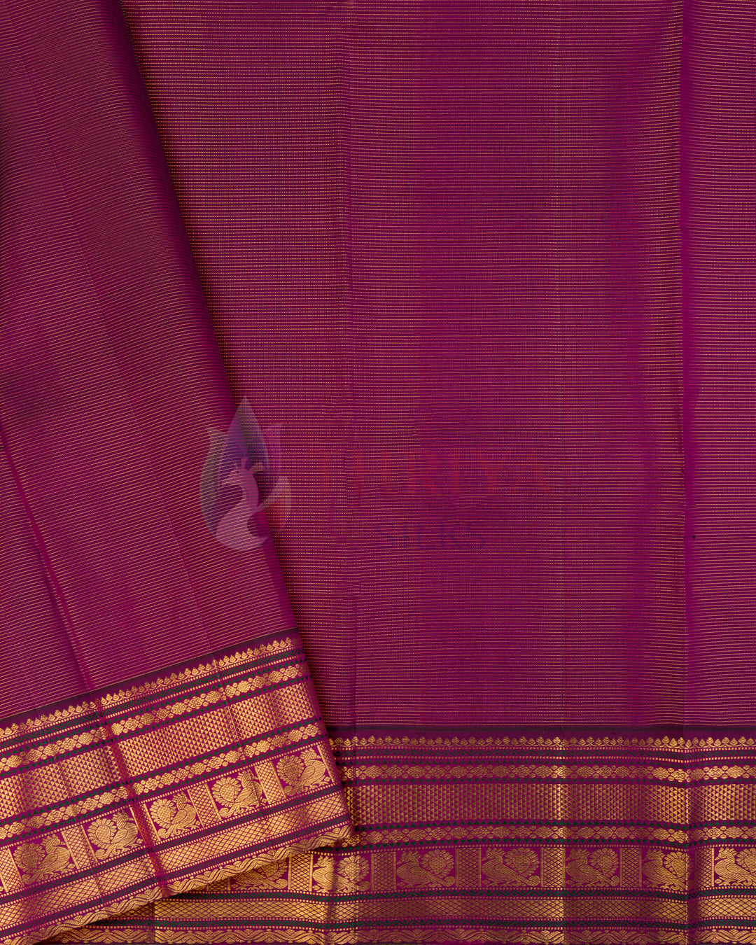 Sky Blue Korvai Kanchipuram Silk Saree - TSPQ120505