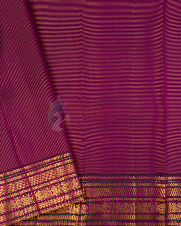 Sky Blue Korvai Kanchipuram Silk Saree - TSPQ120505