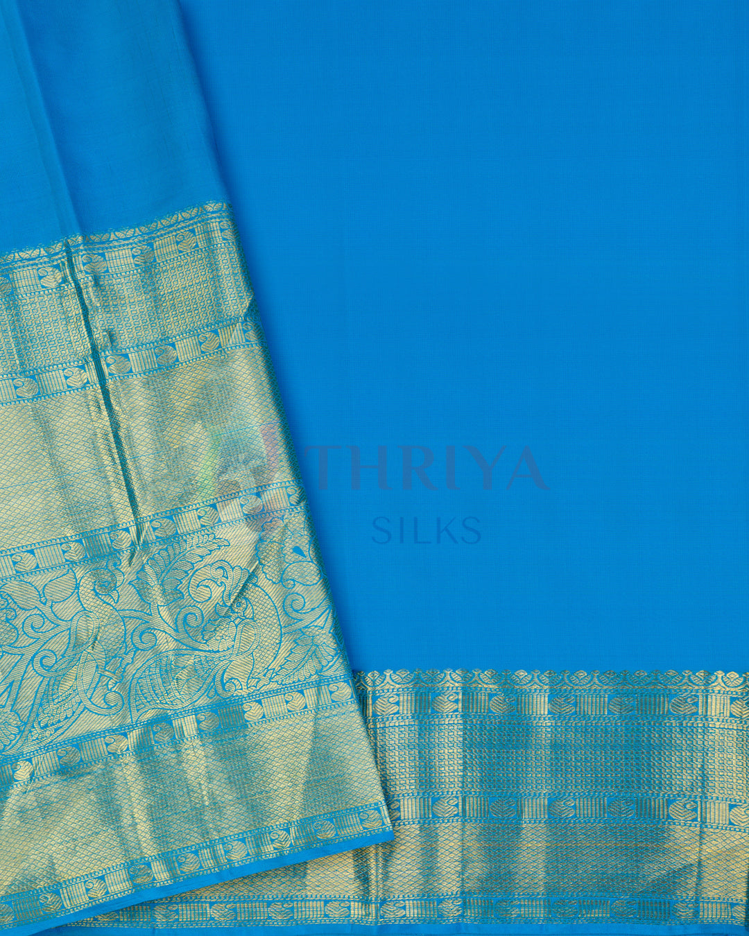 Green Kanchipuram Silk Saree - TSW1225