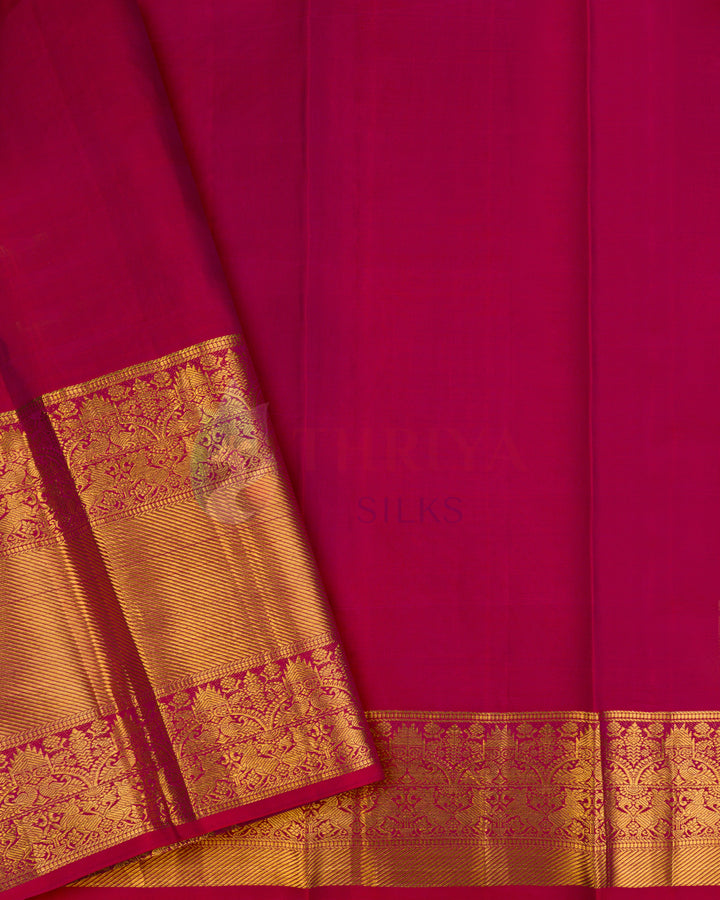 Pastel Magenta Pink Kanchipuram Silk Saree - TSW1156