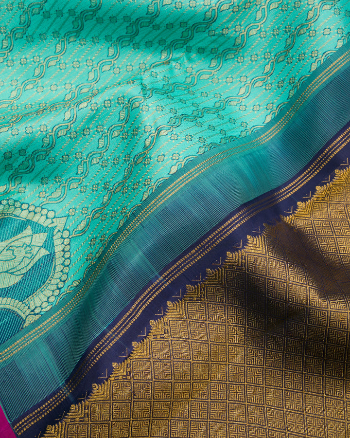 Ramar Blue Kanchipuram Silk Saree - TSW0505 - View 3