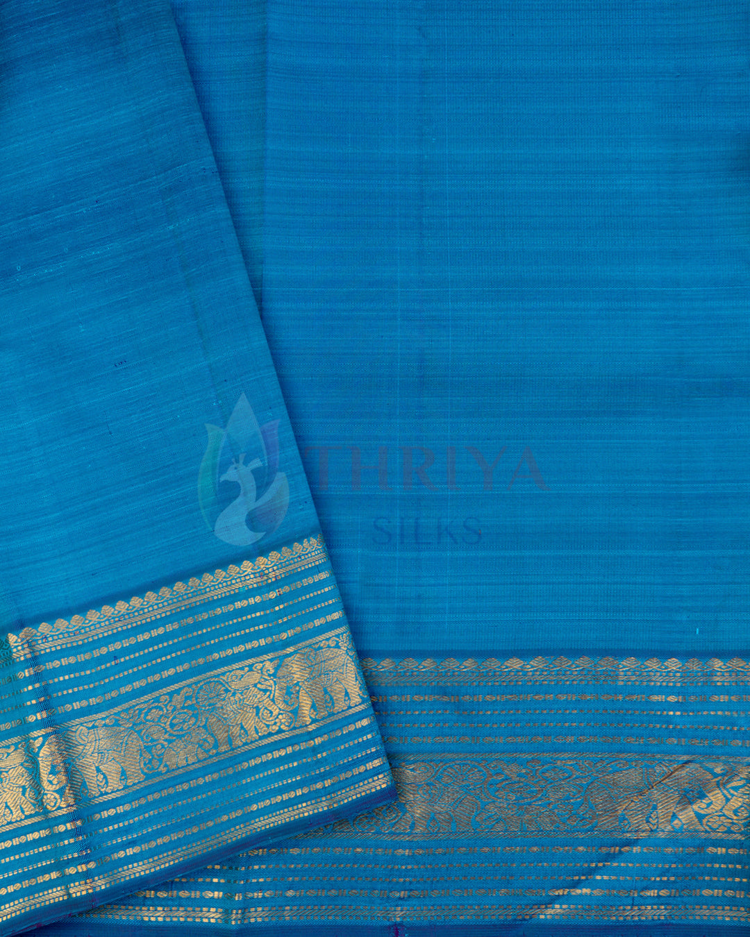 Coral Green Kanchipuram Silk Saree -TSPQ100516