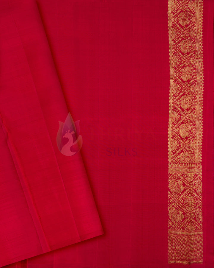 Red Kanchipuram Silk Saree - TSPQ11083