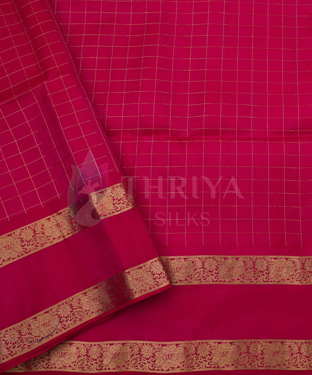 Sandal and Rani Pink Soft Silk Saree - TSW060710 - View 5