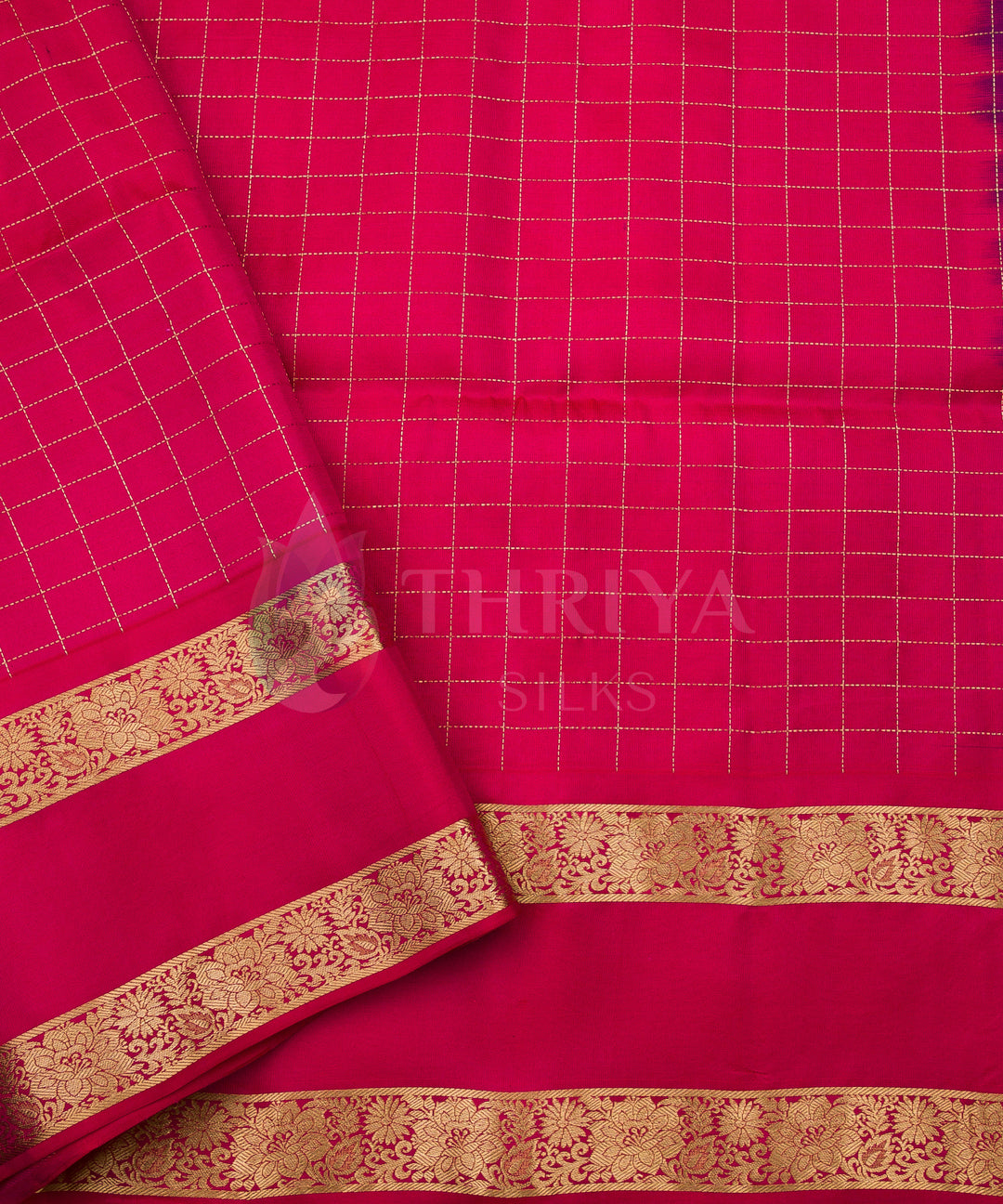 Violet and Pink Soft Silk Saree - TSW060707 - View 5