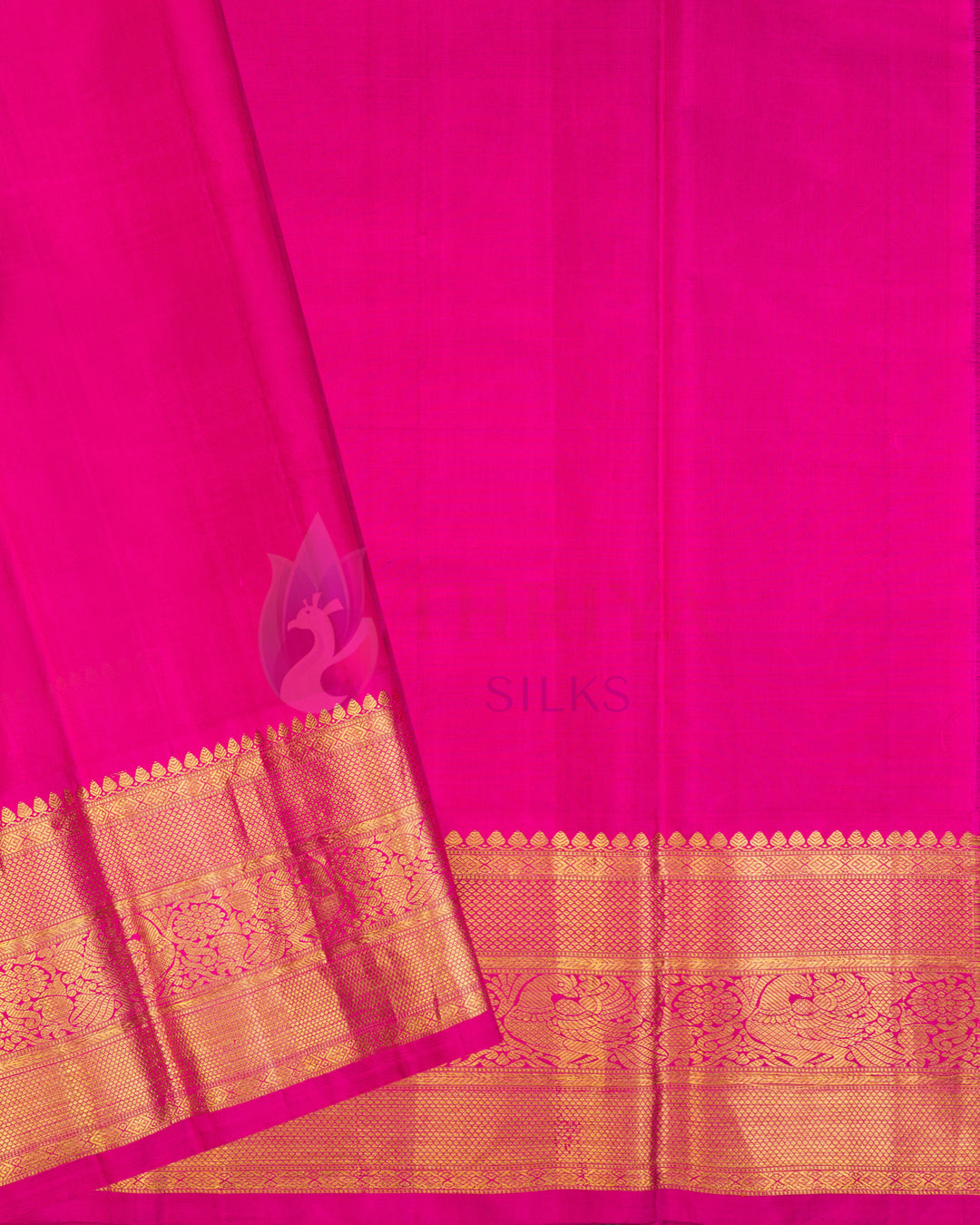 Navy Blue Kanchipuram Silk Saree - TSW1245