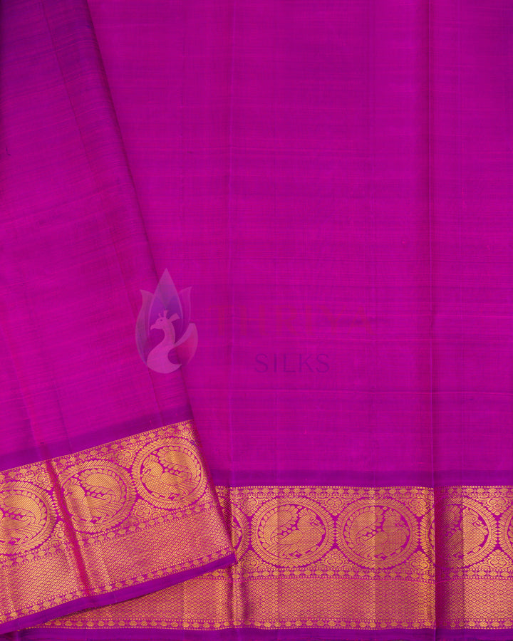 Parrot Green Kanchipuram Silk Saree - TSW1265