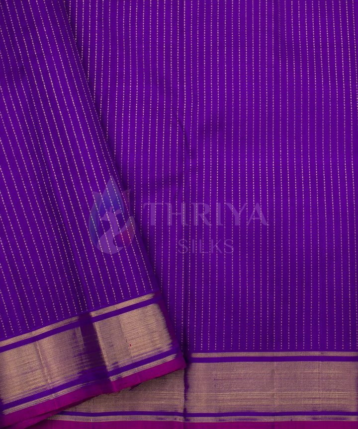 Purple Kanchipuram Silk Saree - TSW050703 - View 5