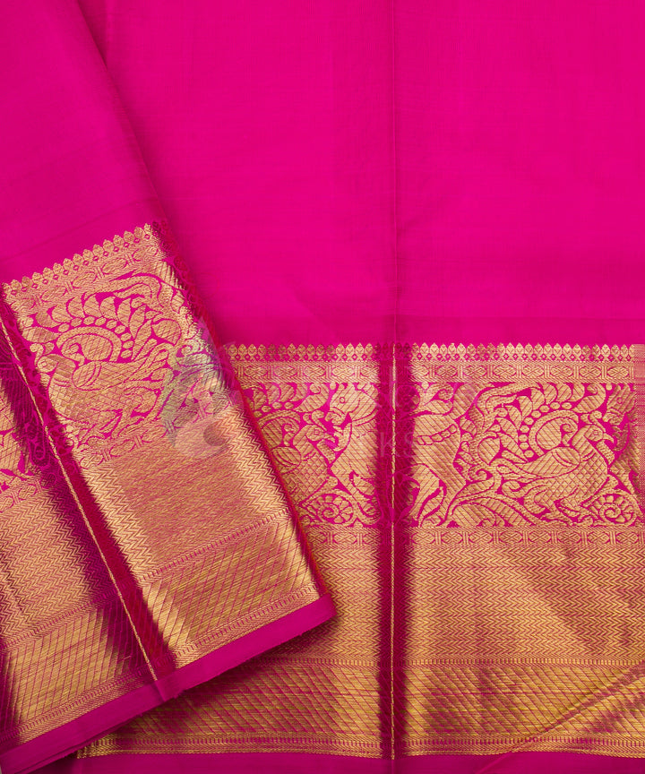 Light Pink with Dark Pink Kanchipuram Silk Saree - TSW0926 - View 5