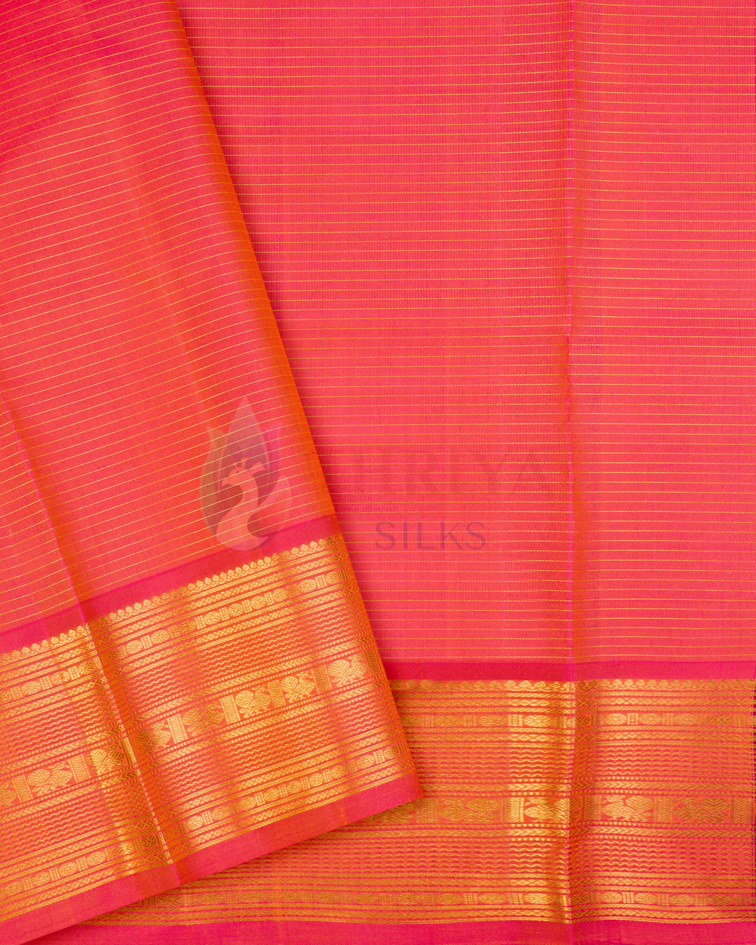 Ink Blue Kanchipuram Silk Saree - TSPQ120509