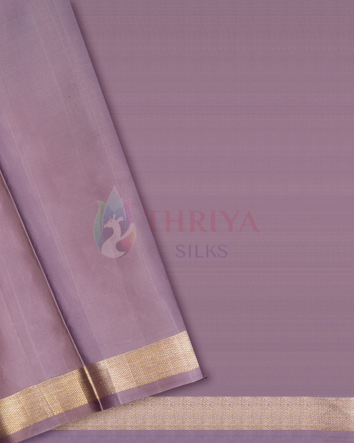 Mauve Purple Kanchipuram Silk Saree - TSW1238