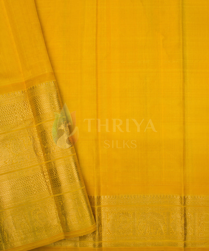 Pink and Yellow Kanchipuram Silk Saree - TSW1127 - View 5