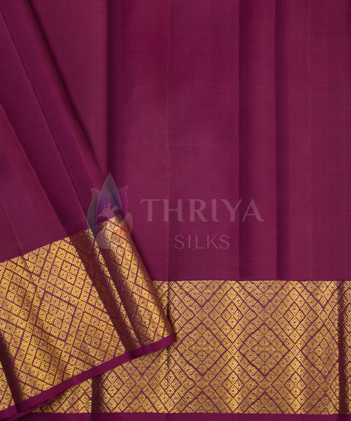 Tomato Red with Dark Maroon Border Pure Zari Kanchipuram Silk Saree - TSW0813 - View 6