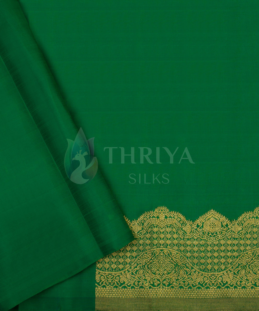 Green Kanchipuram Silk Saree - TSW0907 - View 5