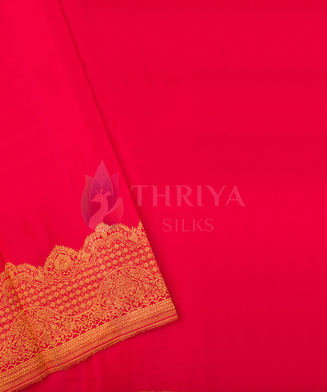 Red Kanchipuram Silk Saree - TSW0906 - View 5