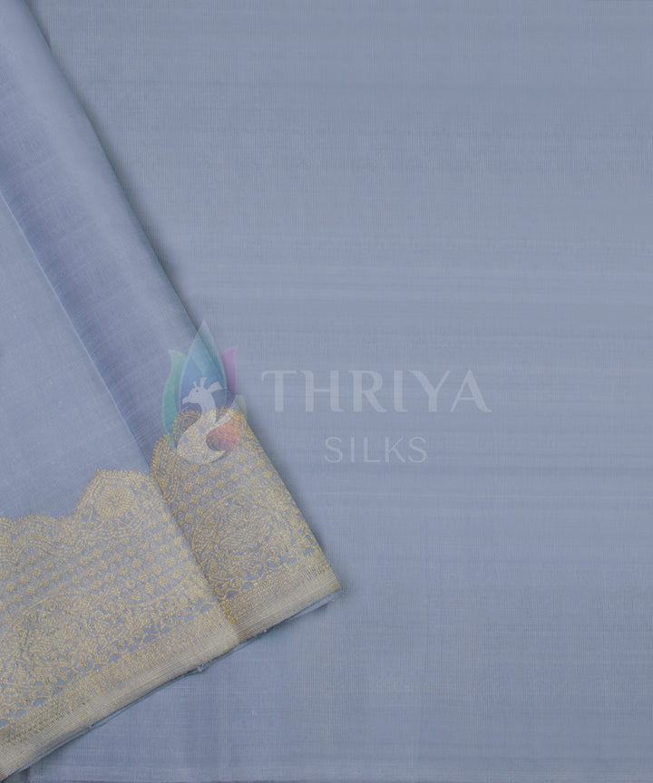 Grey Kanchipuram Silk Saree - TSW0905 - View 5