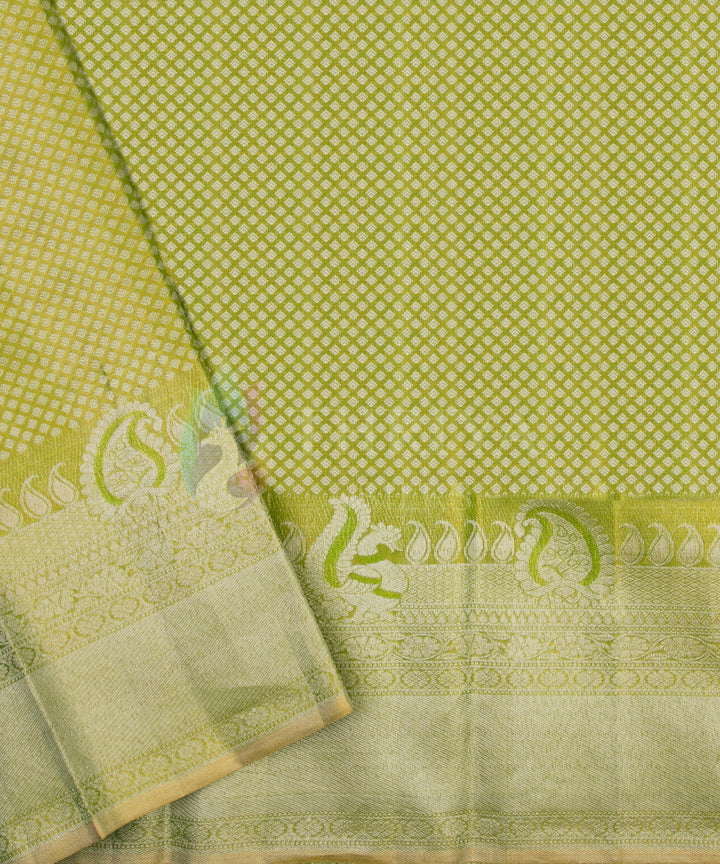 Green Pure Zari Kanchipuram Silk Saree - TSW0854 - VIEW 5