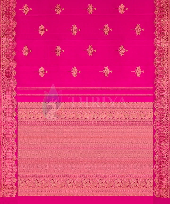 Pink Kanchipuram Silk Saree - TSW0911 - View 3