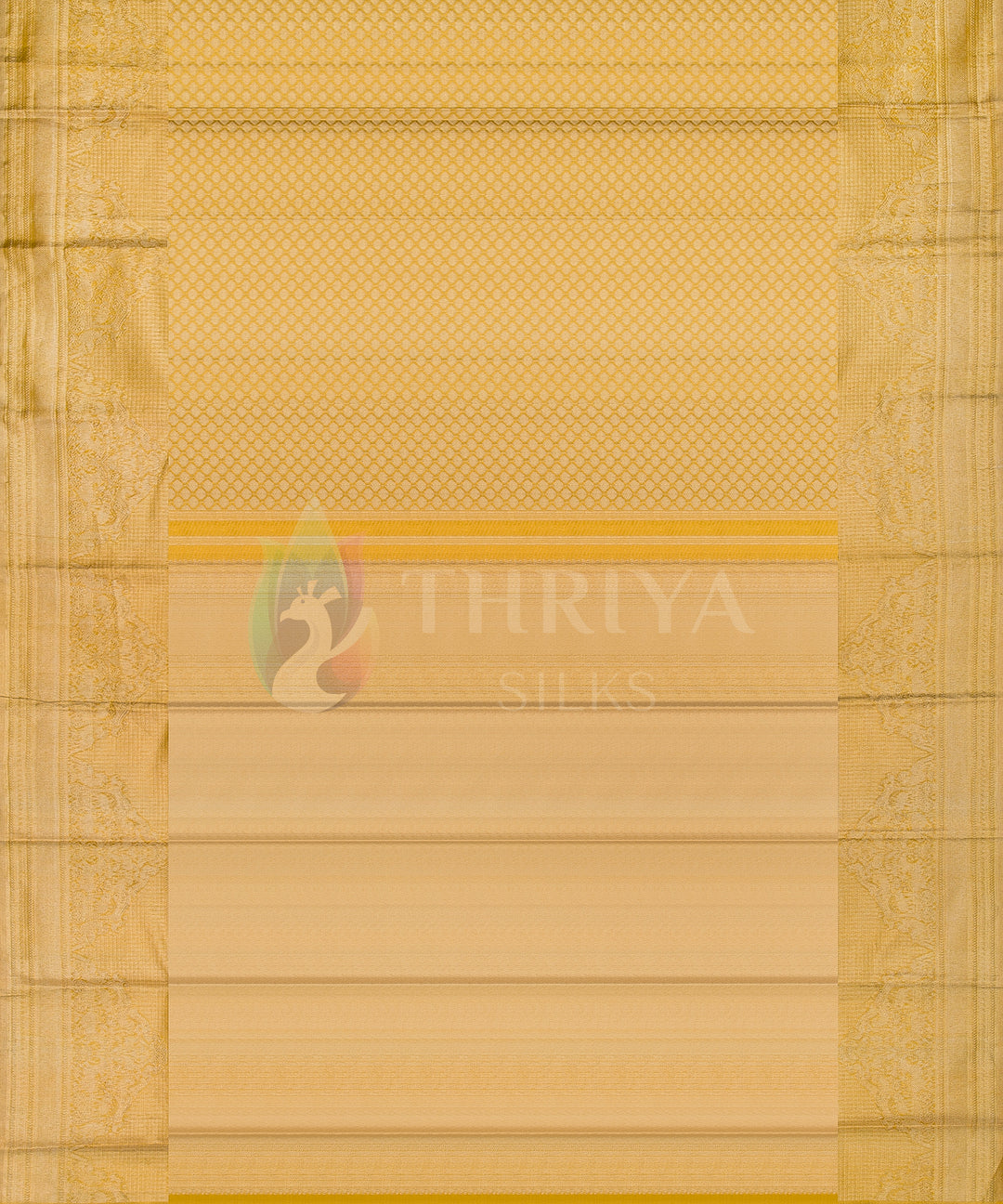 Gold Pure Zari Kanchipuram Silk Saree - TSW0844 - View 3