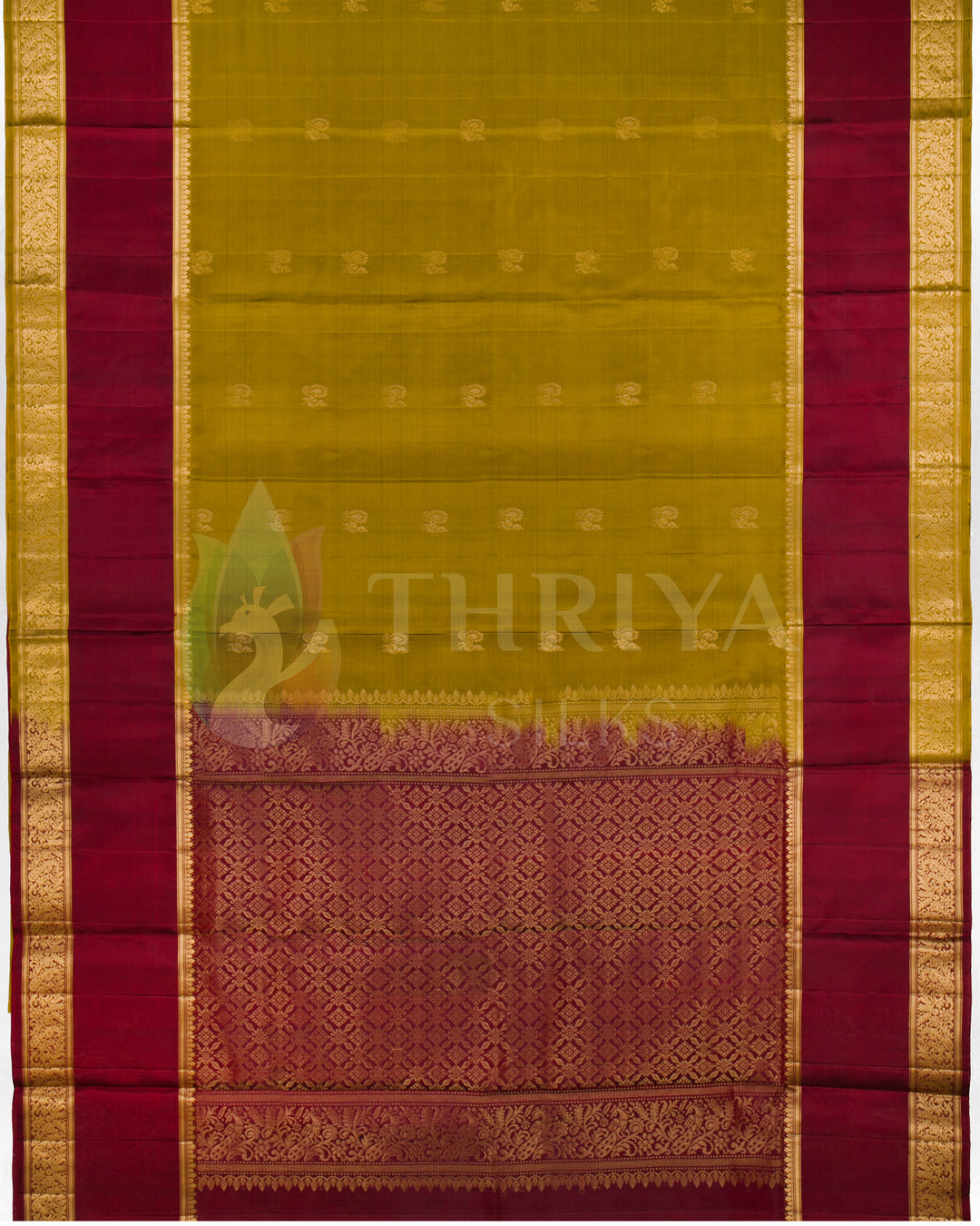 Golden And Maroon Soft Silk Saree - TSW190902