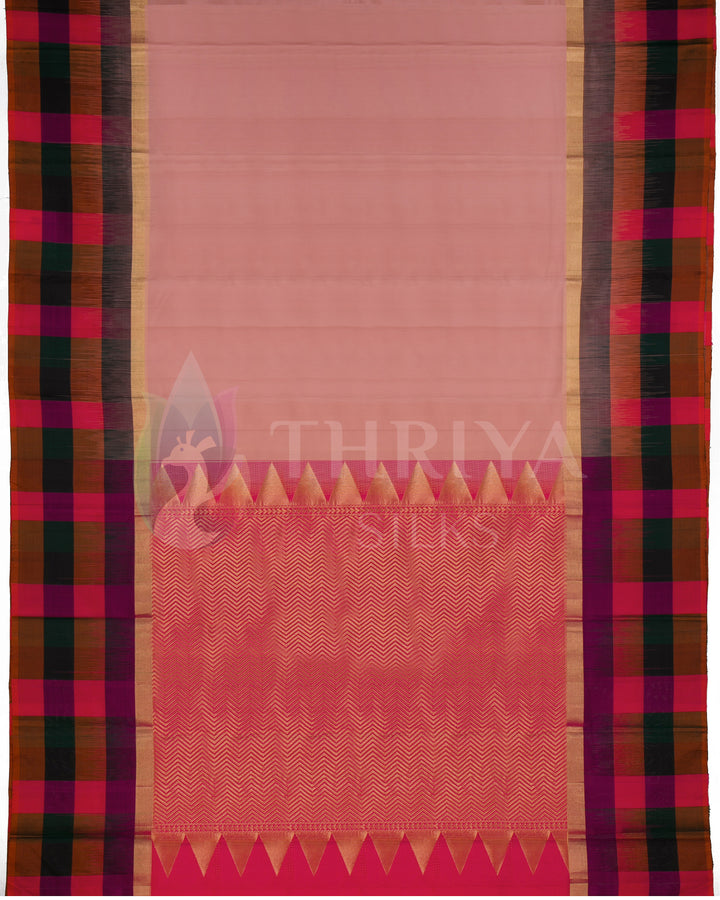 Light Salmon And Pink Soft Silk Saree - TSW300702