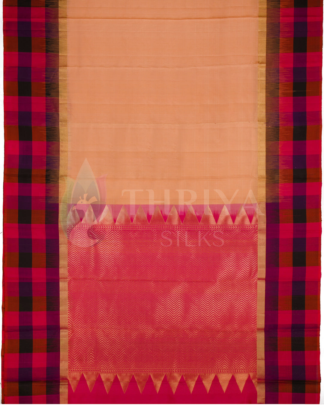 Sandal And Pink Soft Silk Saree - TSW300703