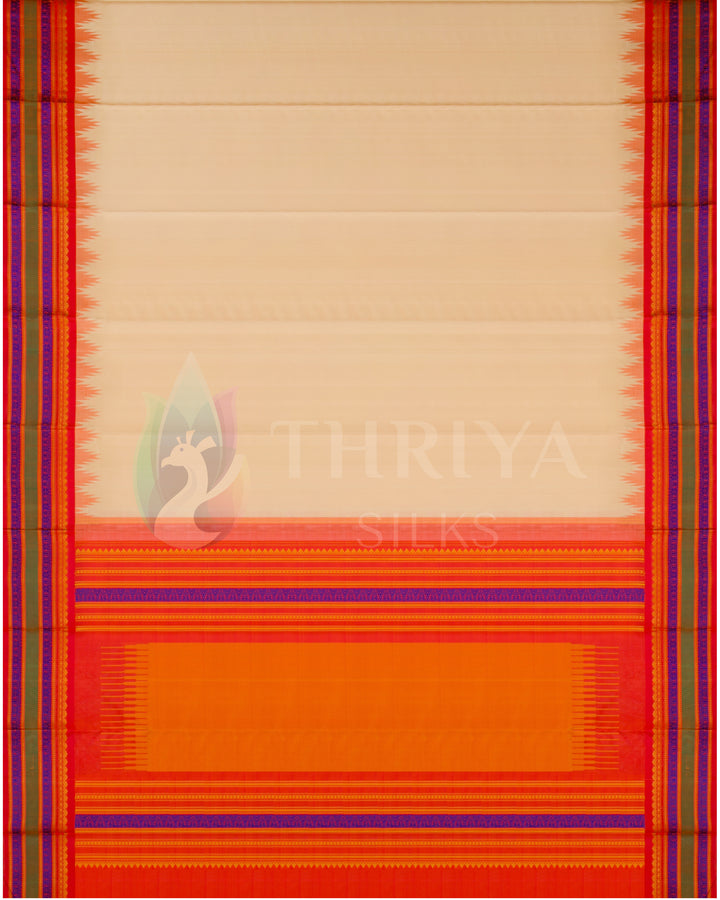 Sandal Kanchipuram Silk Saree - TSW220903