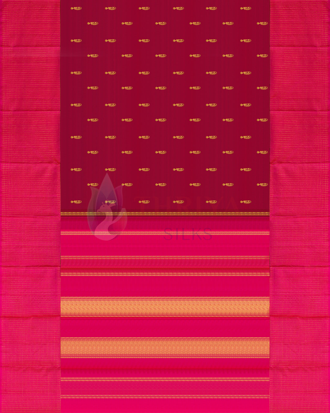 Maroon Kanchipuram Silk Saree - TSPQ100502