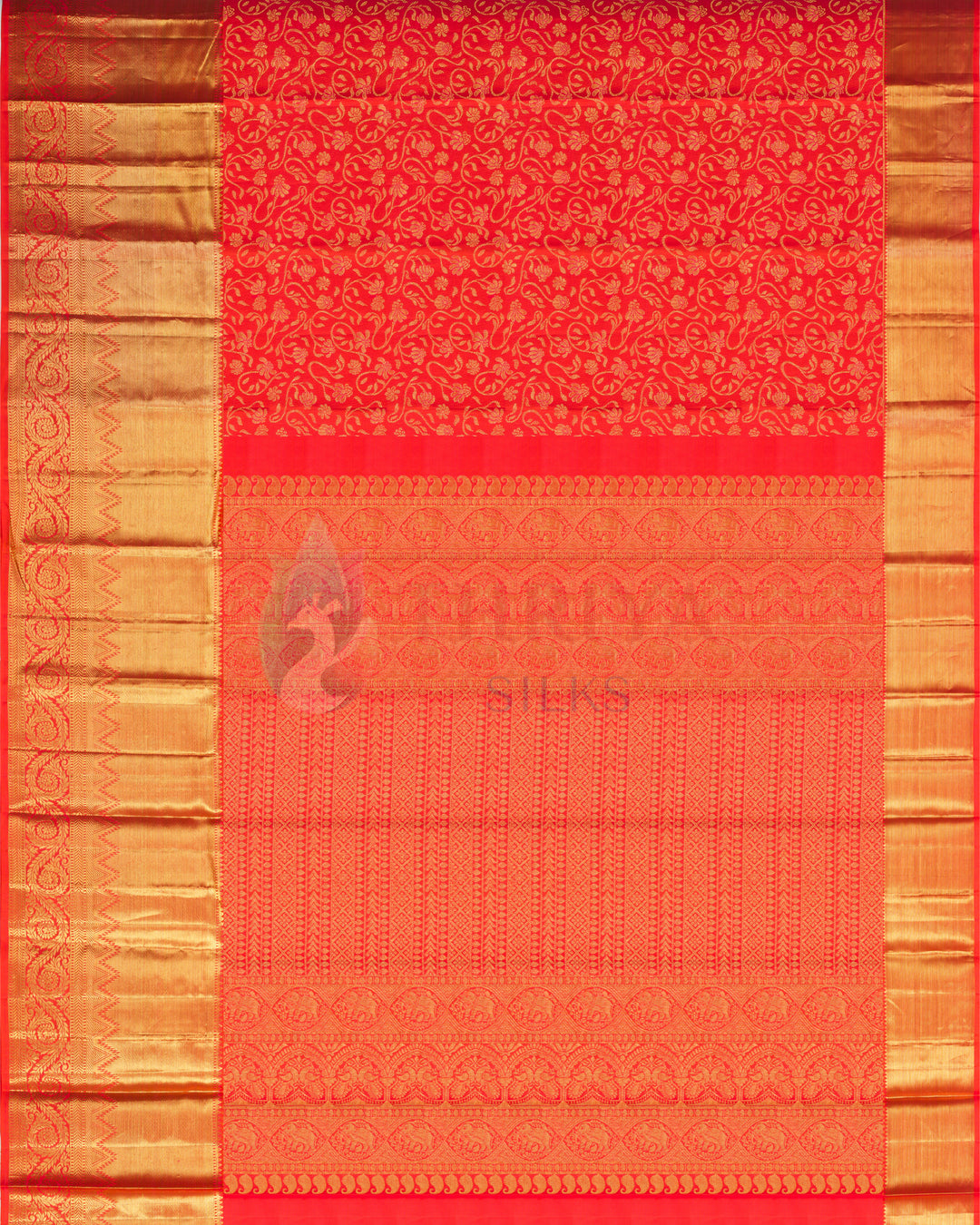 Red Kanchipuram Silk Saree - BW2425(836)