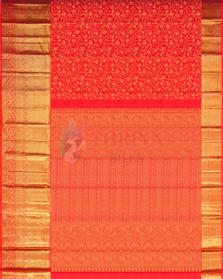 Red Kanchipuram Silk Saree - BW2425(836)
