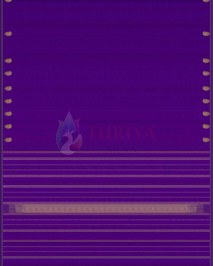 Purple Kanchipuram Silk Saree & 3G -TSPQ100506