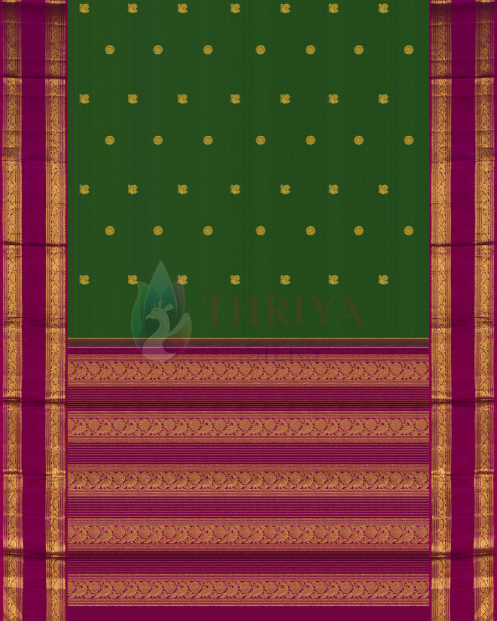 Green Kanchipuram Silk Saree - TSPQ120507